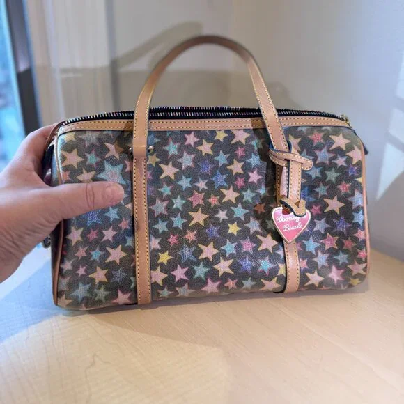 Dooney & Bourke Star Pattern Shoulder Bag - Multicolor - Picture 4 of 11